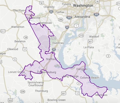 28th District Virginia Senate map